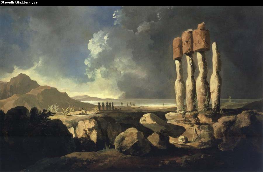 unknow artist A View of the Monumens of Easter Isaland Rapanui